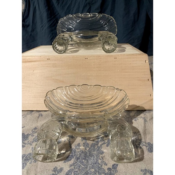 Pair of Vintage Double Light 208 Candlesticks by Slick Glass Company - Picture 8 of 16